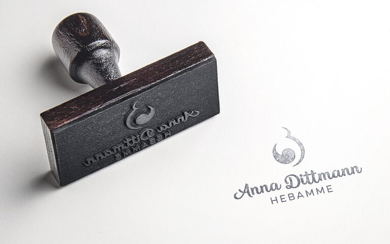Stempel für die Hebamme Anna Dittmann