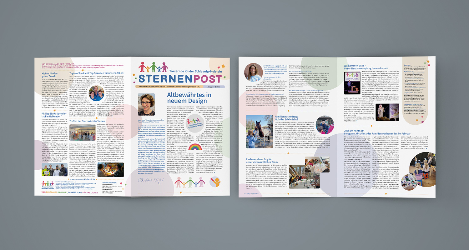 Sternenpost – das Mitteilungsblatt des Vereins Trauernde Kinder Schleswig-Holstein